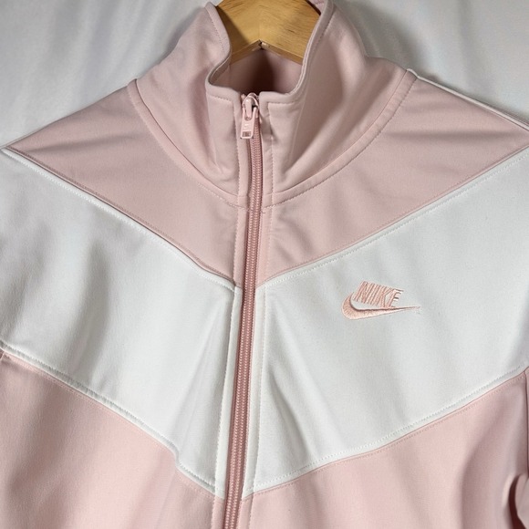 Nike Track Jacket Womens Medium Heritage Pink 90s Retro Pink Athleisure Sporty - Picture 8 of 9